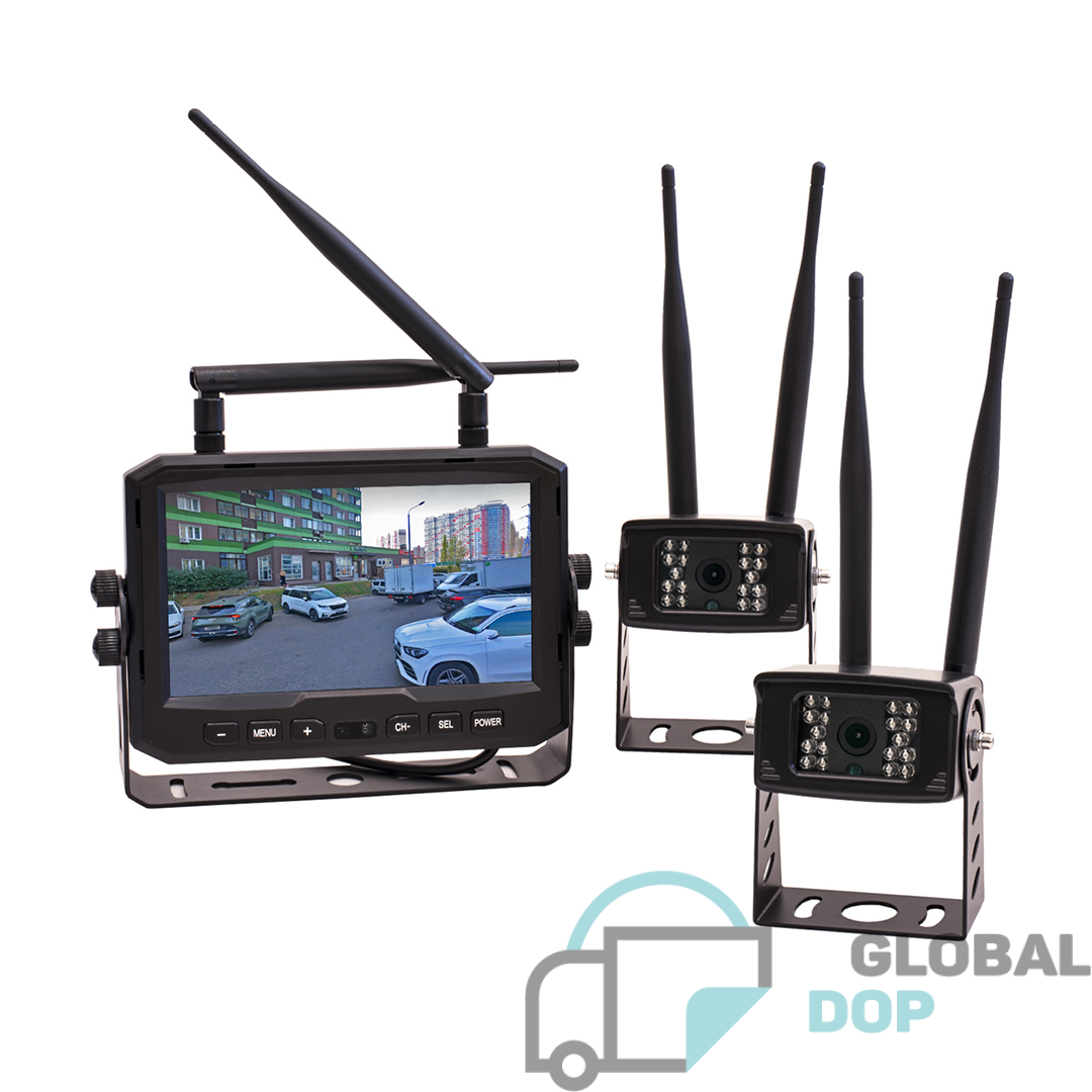 Беспроводной комплект (монитор + 2 камеры) AVS720CPR (M) + 2xAVS720CPR